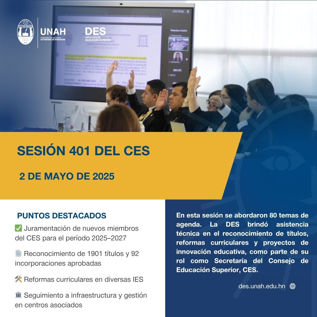 Sesión 401 del CES