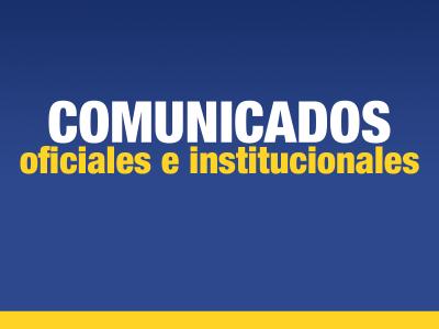 Comunicados Oficiales