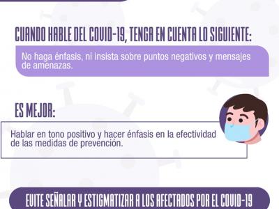 Hable en tono positivo