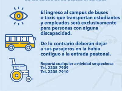 Ingreso de buses y taxis