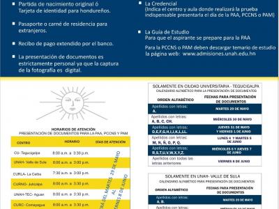 Entrega de documentos - PAA 1 de julio